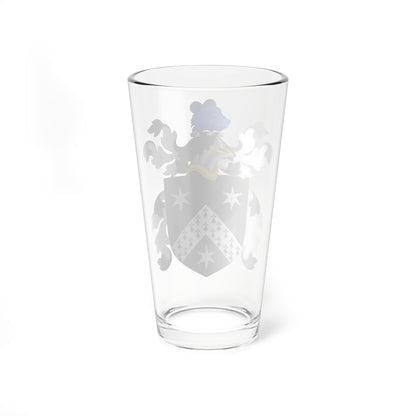 Coat of Arms of William Brewster (United States) (Coat of Arms) Pint Glass 16oz