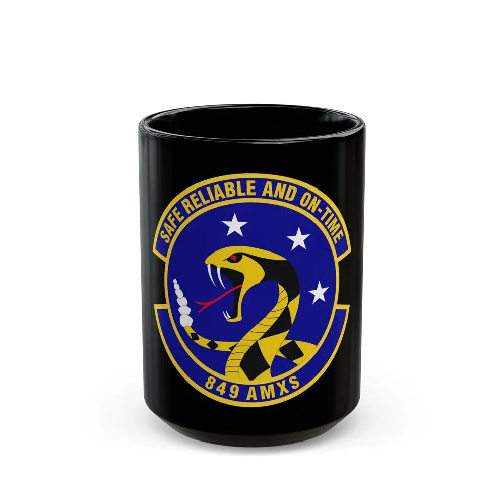 849 Aircraft Maintenance SquadronACC (U.S. Air Force) Black Coffee Mug-15oz-Go Mug Yourself