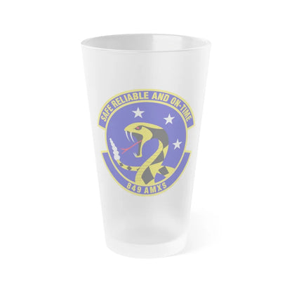 849 Aircraft Maintenance SquadronACC (U.S. Air Force) Frosted Pint Glass 16oz-16oz-Frosted-Go Mug Yourself