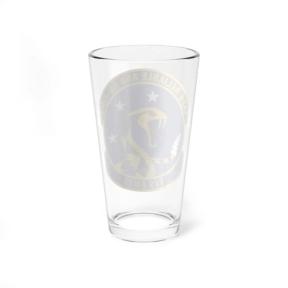 849 Aircraft Maintenance SquadronACC (U.S. Air Force) Pint Glass 16oz-Go Mug Yourself