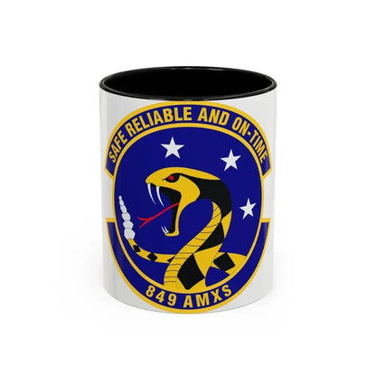 849 Aircraft Maintenance SquadronACC (U.S. Air Force) Accent Coffee Mug 11oz Black - Go Mug Yourself