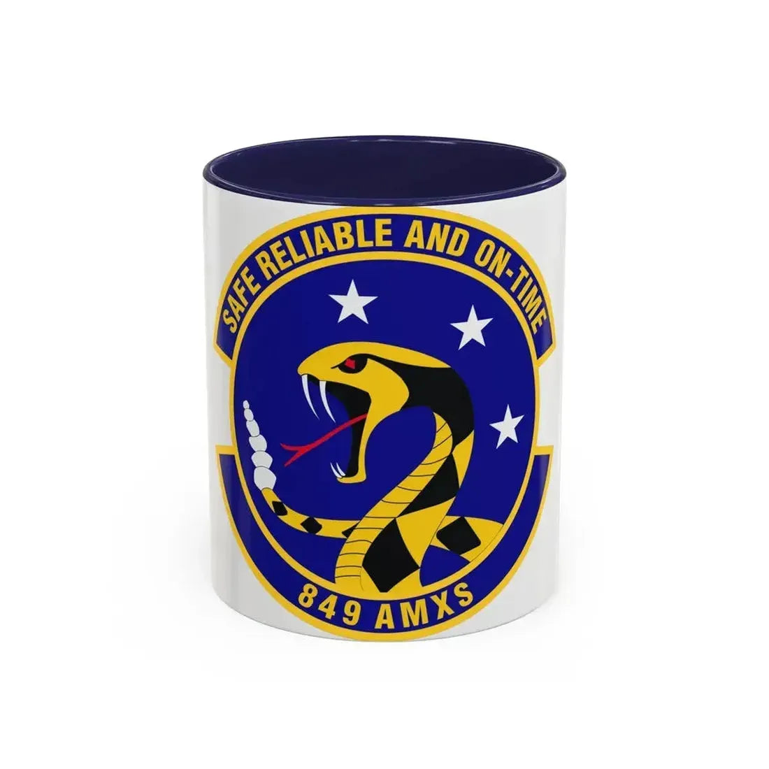 849 Aircraft Maintenance SquadronACC (U.S. Air Force) Accent Coffee Mug 11oz Navy - Go Mug Yourself