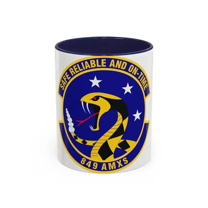 849 Aircraft Maintenance SquadronACC (U.S. Air Force) Accent Coffee Mug 11oz Navy - Go Mug Yourself