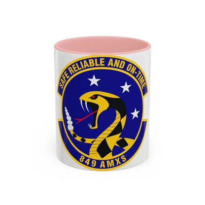 849 Aircraft Maintenance SquadronACC (U.S. Air Force) Accent Coffee Mug 11oz Pink - Go Mug Yourself