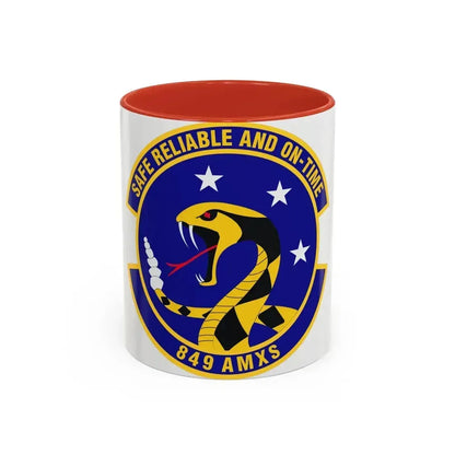 849 Aircraft Maintenance SquadronACC (U.S. Air Force) Accent Coffee Mug 11oz Red - Go Mug Yourself