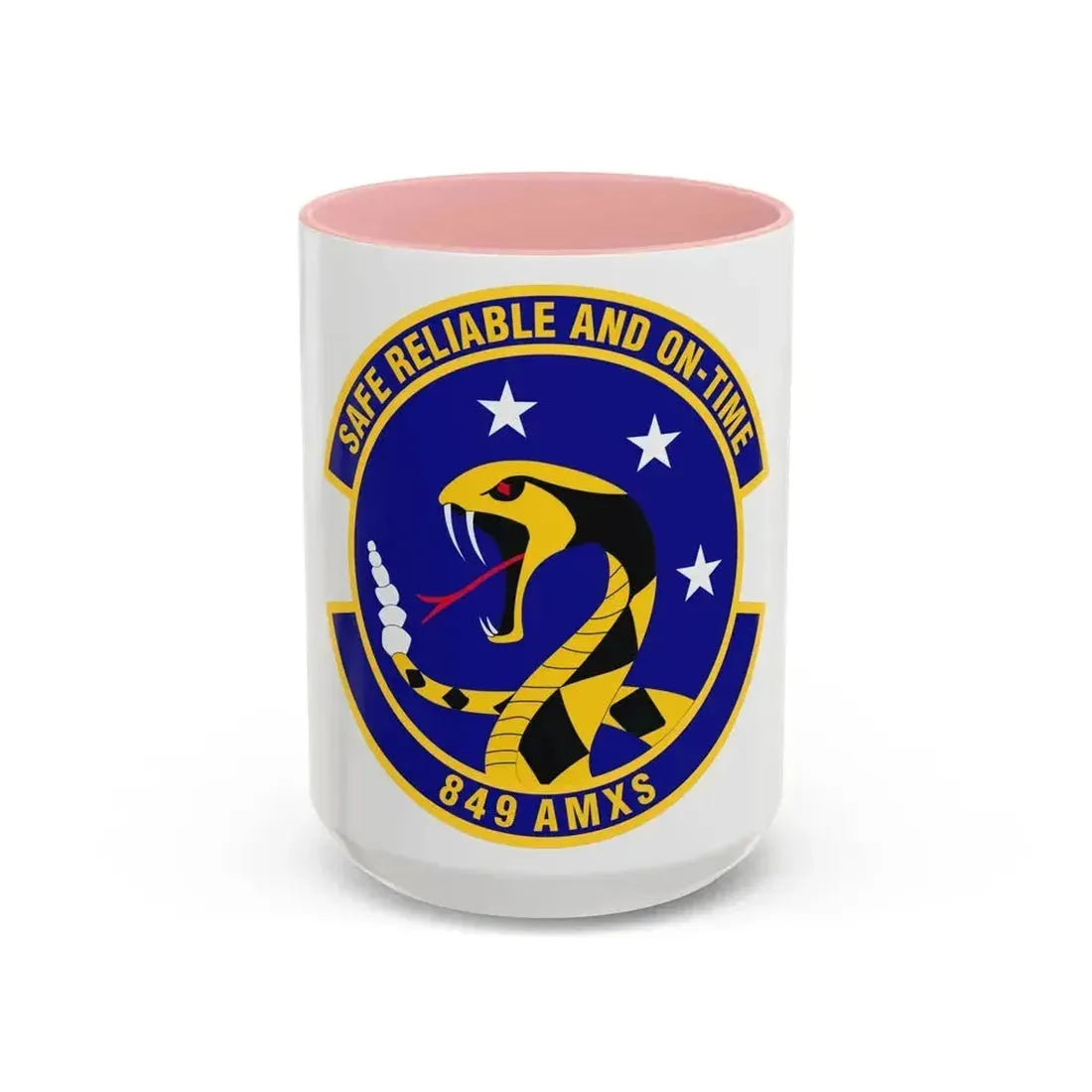 849 Aircraft Maintenance SquadronACC (U.S. Air Force) Accent Coffee Mug 15oz Pink - Go Mug Yourself