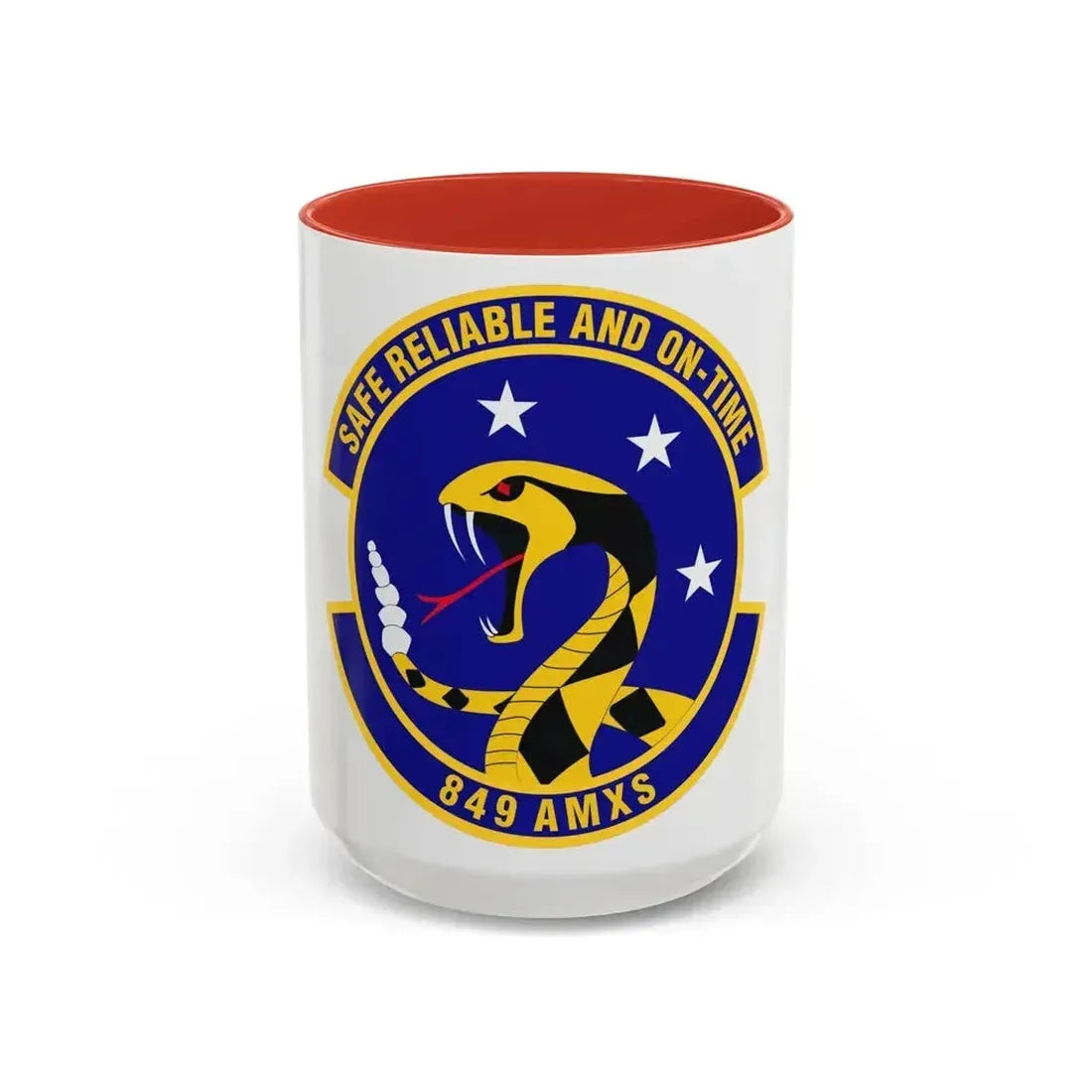 849 Aircraft Maintenance SquadronACC (U.S. Air Force) Accent Coffee Mug 15oz Red - Go Mug Yourself