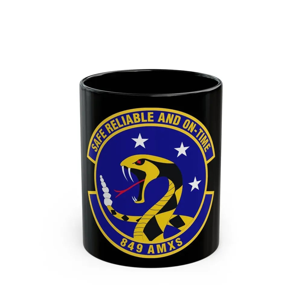 849 Aircraft Maintenance SquadronACC (U.S. Air Force) Black Coffee Mug 11oz - Go Mug Yourself