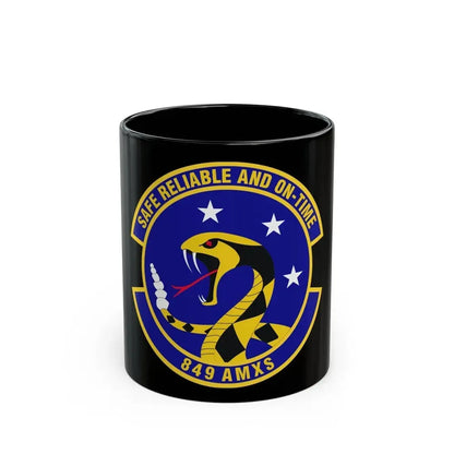 849 Aircraft Maintenance SquadronACC (U.S. Air Force) Black Coffee Mug 11oz - Go Mug Yourself