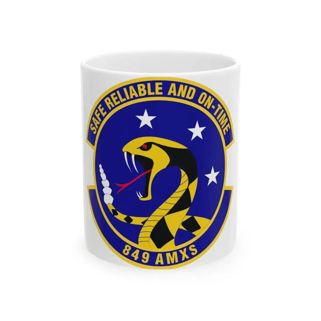 849 Aircraft Maintenance SquadronACC (U.S. Air Force) White Coffee Mug 11oz - Go Mug Yourself