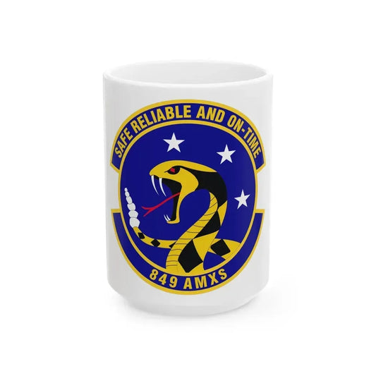 849 Aircraft Maintenance SquadronACC (U.S. Air Force) White Coffee Mug 15oz - Go Mug Yourself