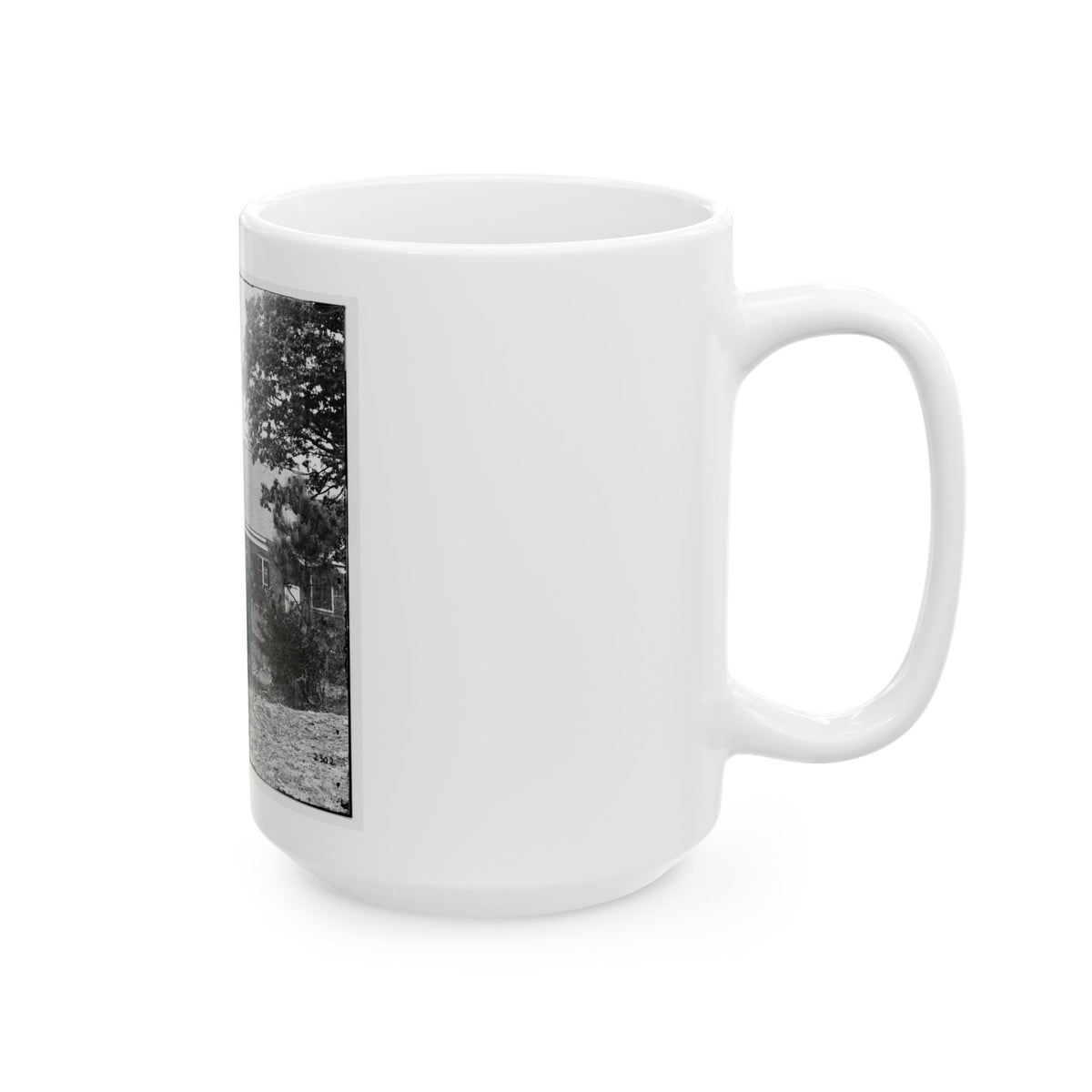 White House Landing, Va., Vicinity. St. Peter's Church, With Federal Soldiers (U.S. Civil War) White Coffee Mug