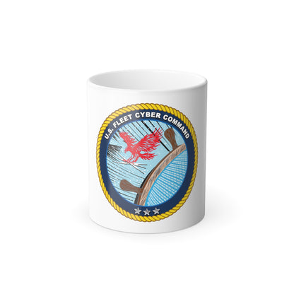 US Fleet Cyber Command (U.S. Navy) Color Changing Mug 11oz