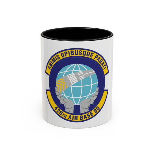 420th Air Base Squadron (U.S. Air Force) Accent Coffee Mug