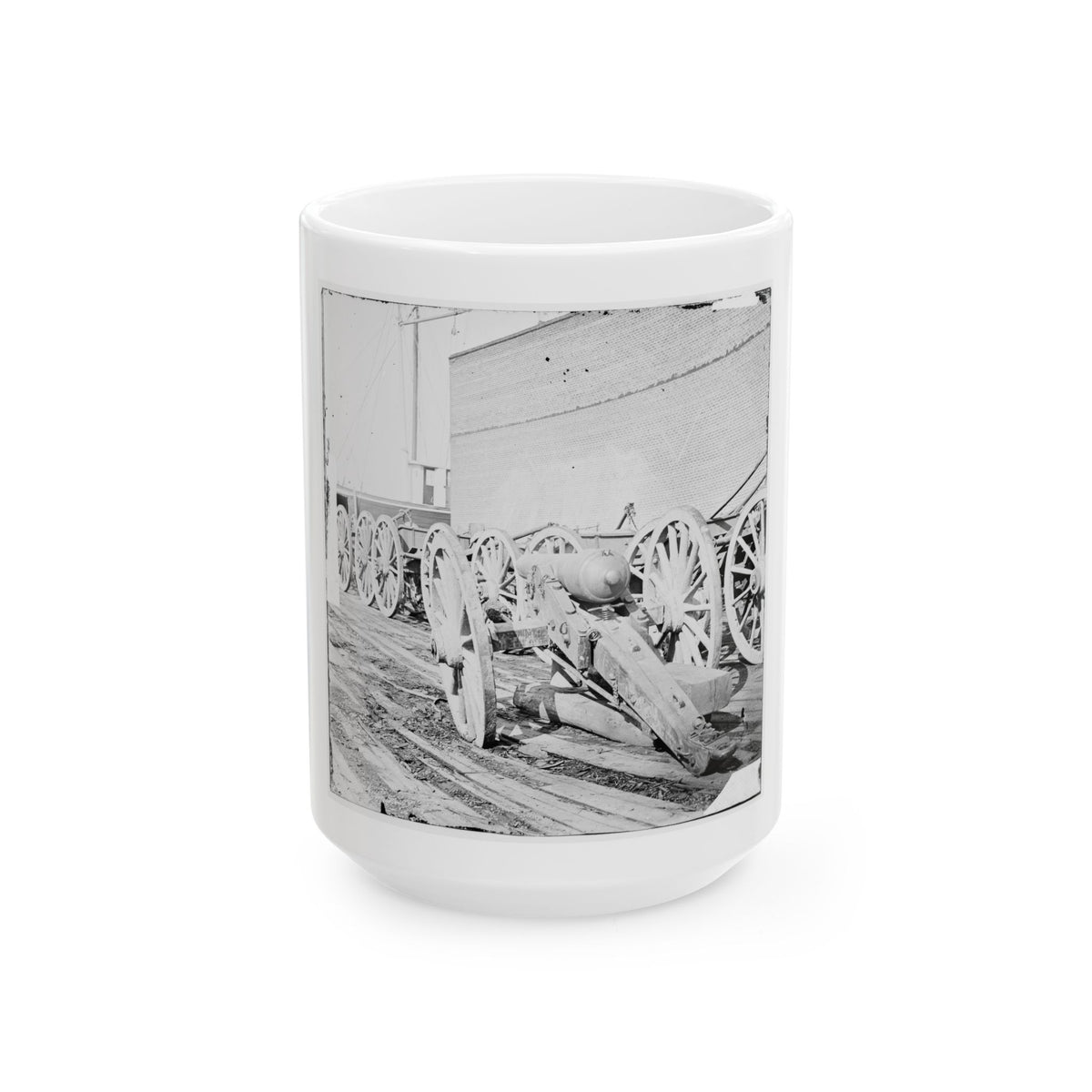Unknown Location. Parrott Gun (U.S. Civil War) White Coffee Mug