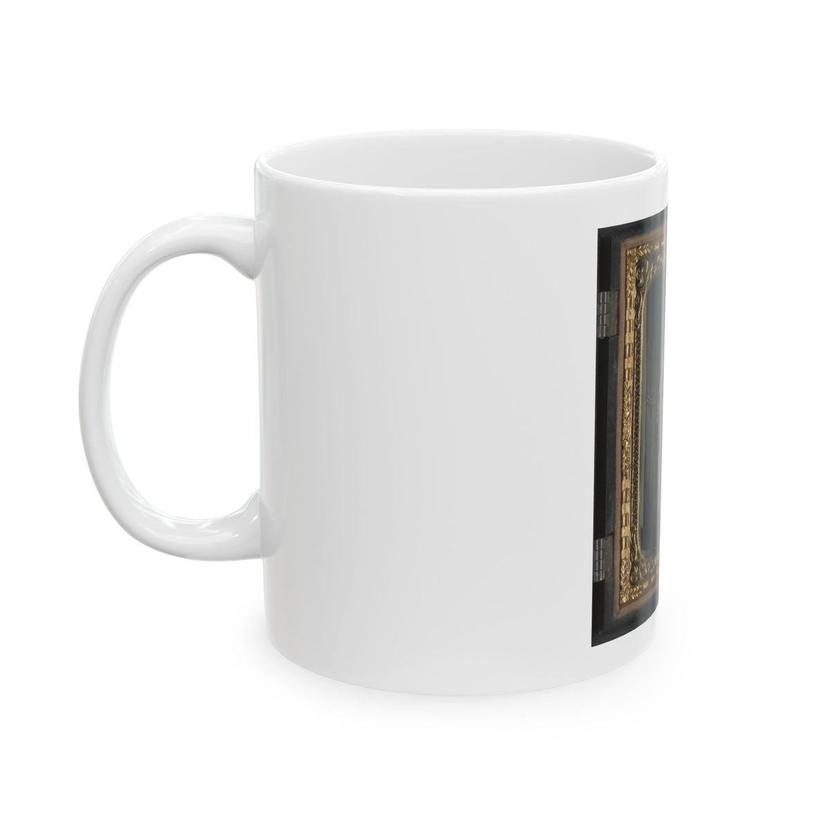 Unidentified Cavalry Soldier In Union Uniform With Bugle And Sword (U.S. Civil War) White Coffee Mug