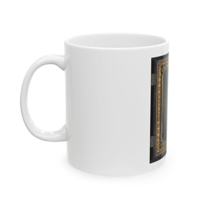 Unidentified Cavalry Soldier In Union Uniform With Bugle And Sword (U.S. Civil War) White Coffee Mug