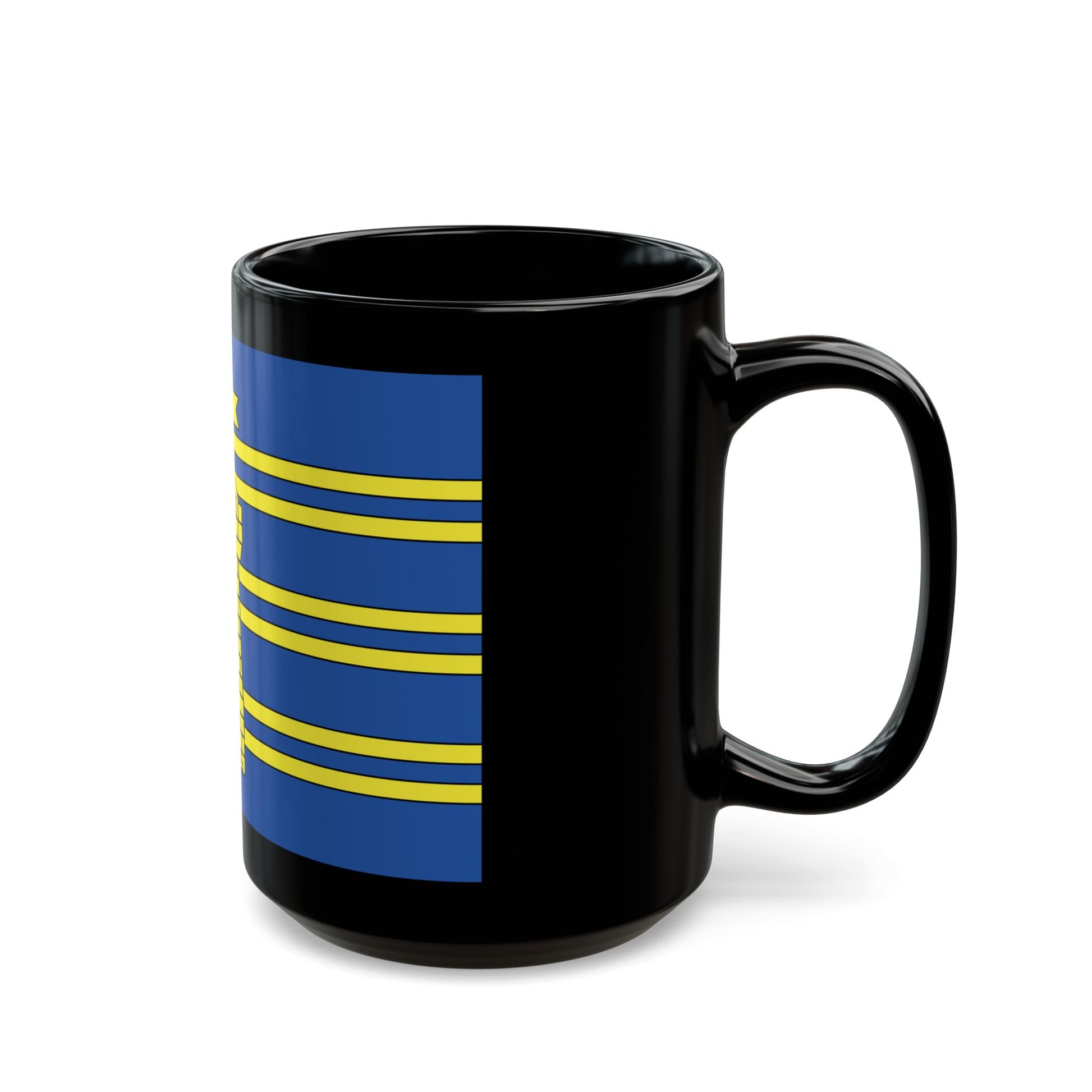 Flag of Territoire de Belfort France 2 - Black Coffee Mug-Go Mug Yourself