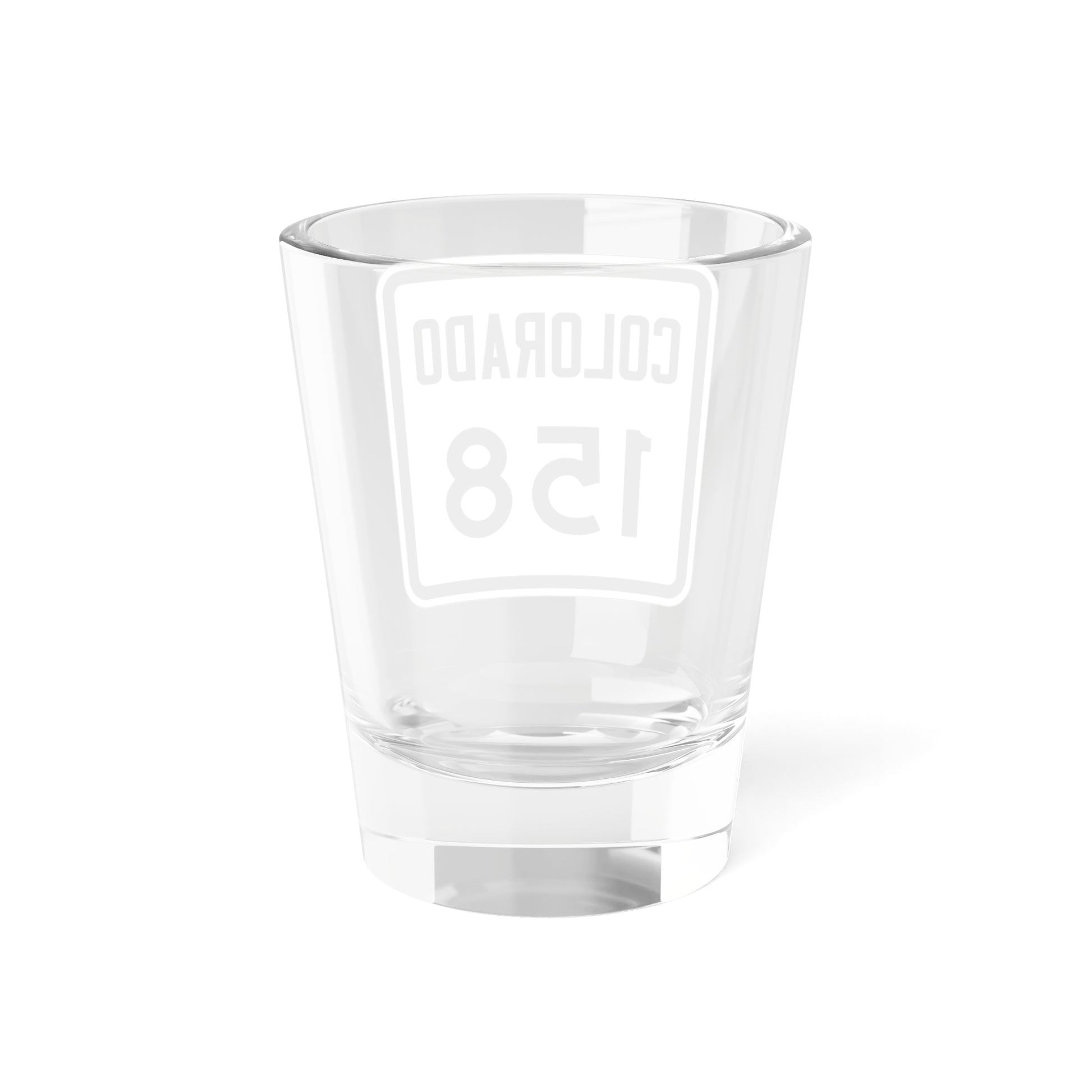Colorado 158 1946 (Colorado) (Road Sign) Shot Glass 1.5oz-Go Mug Yourself