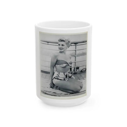 Barbara Nichols #232 (Vintage Female Icon) White Coffee Mug-15oz-Go Mug Yourself