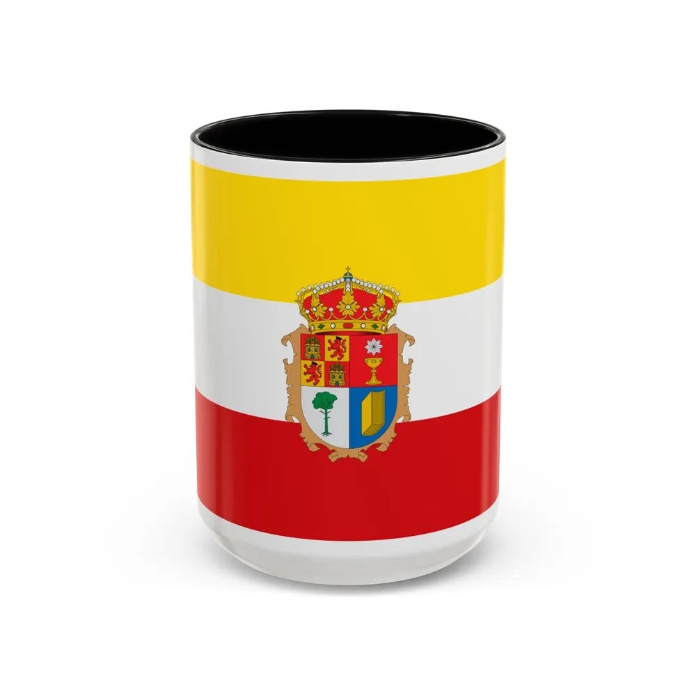 Flag of Cuenca Spain - Accent Coffee Mug-15oz-Black-Go Mug Yourself