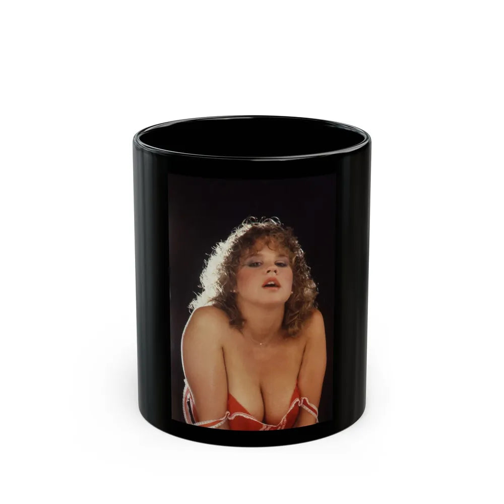 Linda Blair #234 (Vintage Female Icon) Black Coffee Mug-11oz-Go Mug Yourself