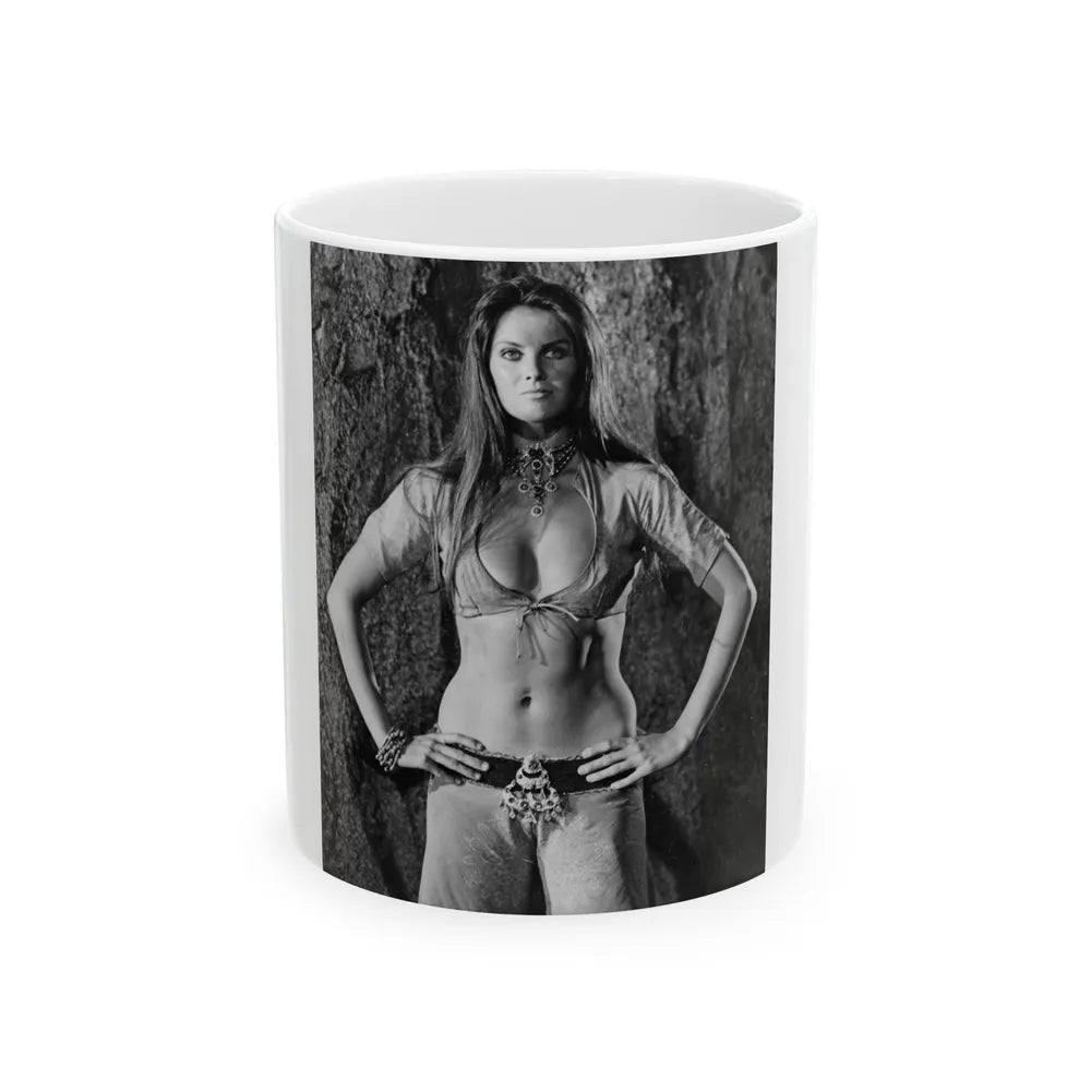 Caroline Munro #320 (Vintage Female Icon) White Coffee Mug-11oz-Go Mug Yourself