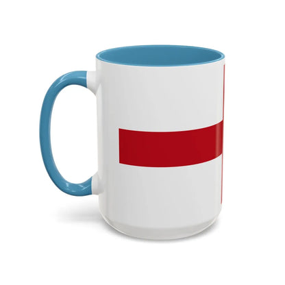 Flag of Genoa Italy - Accent Coffee Mug-Go Mug Yourself