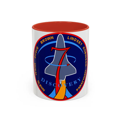 STS 95 (NASA) Accent Coffee Mug-11oz-Red-Go Mug Yourself