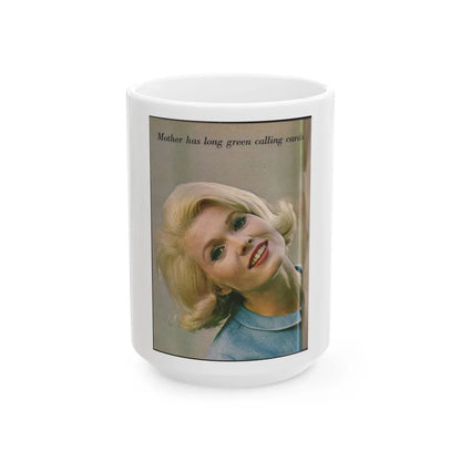 Pat Priest #221 (Vintage Female Icon) White Coffee Mug-15oz-Go Mug Yourself