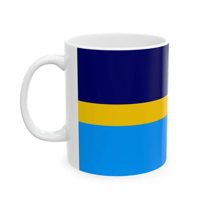 Proposed flag of Antarctica Dave Hamilton - White Coffee Mug-Go Mug Yourself