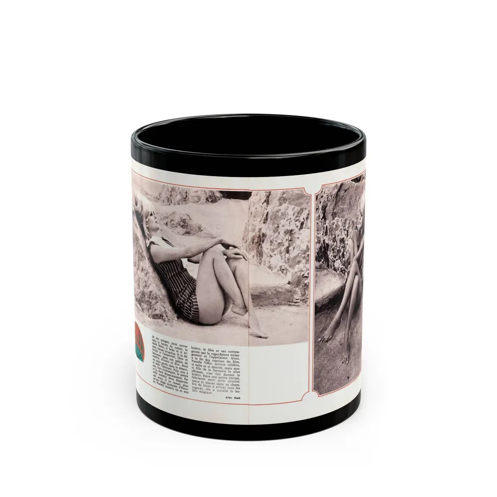 Pamela Tiffin #189 - Mag. Page (Vintage Female Icon) Black Coffee Mug-11oz-Go Mug Yourself