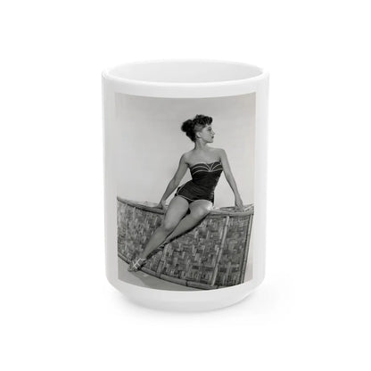 Debra Paget #650 (Vintage Female Icon) White Coffee Mug-15oz-Go Mug Yourself