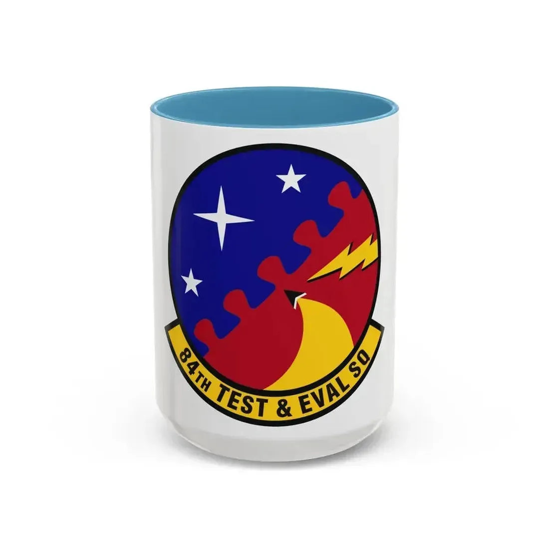 84th Test and Evaluation Squadron (U.S. Air Force) Accent Coffee Mug 15oz Light Blue - Go Mug Yourself