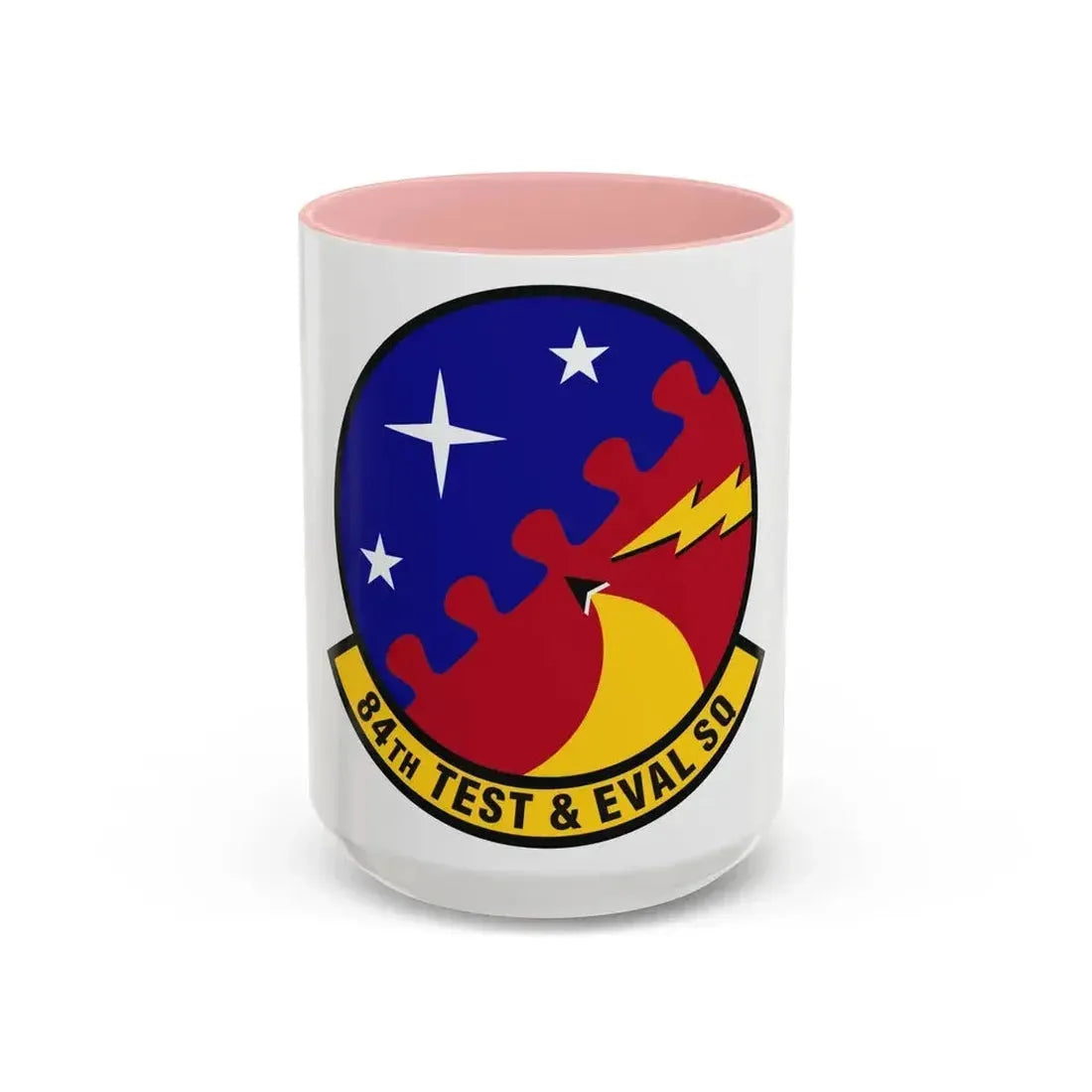 84th Test and Evaluation Squadron (U.S. Air Force) Accent Coffee Mug 15oz Pink - Go Mug Yourself