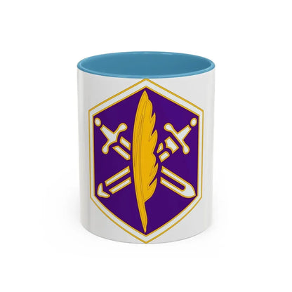 85 Civil Affairs Brigade 2 (U.S. Army) Accent Coffee Mug 11oz Light Blue - Go Mug Yourself