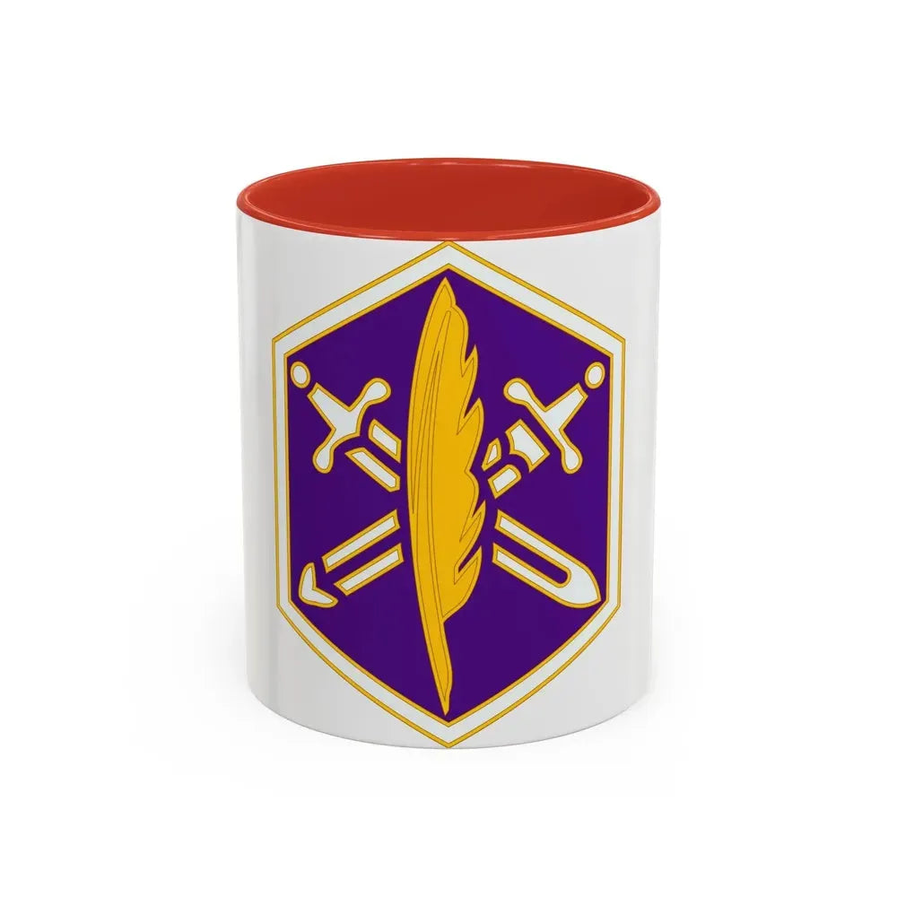 85 Civil Affairs Brigade 2 (U.S. Army) Accent Coffee Mug 11oz Red - Go Mug Yourself