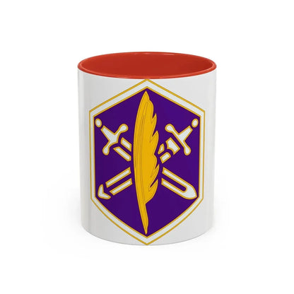85 Civil Affairs Brigade 2 (U.S. Army) Accent Coffee Mug 11oz Red - Go Mug Yourself
