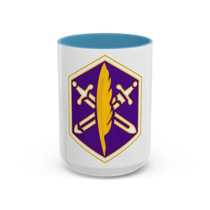 85 Civil Affairs Brigade 2 (U.S. Army) Accent Coffee Mug 15oz Light Blue - Go Mug Yourself