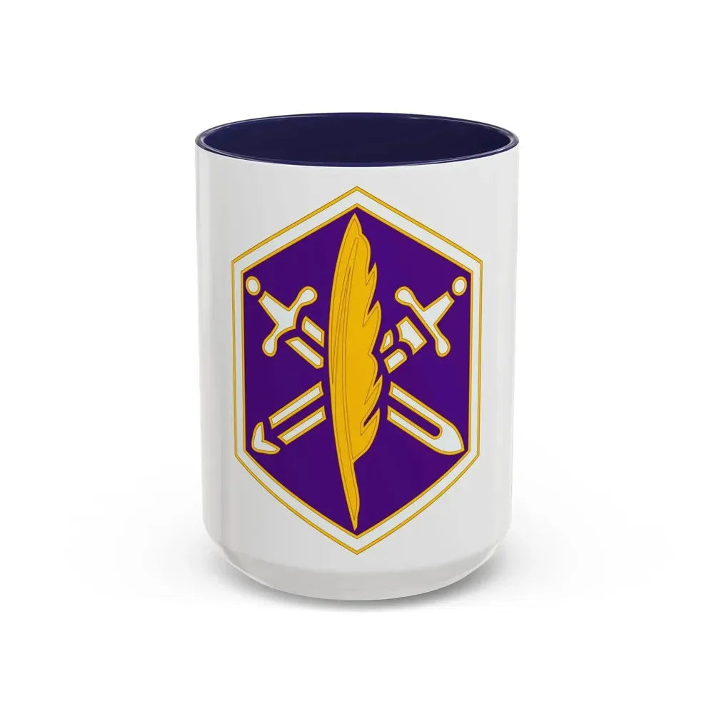 85 Civil Affairs Brigade 2 (U.S. Army) Accent Coffee Mug 15oz Navy - Go Mug Yourself
