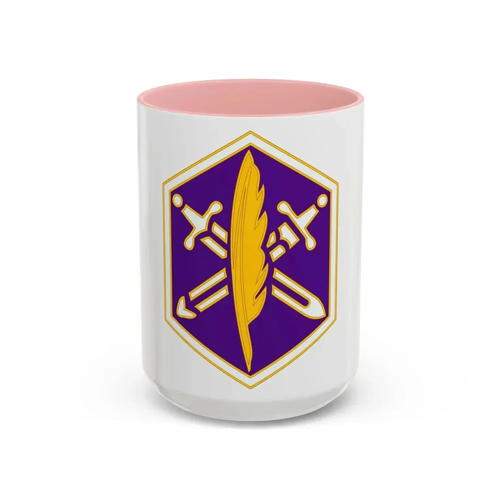 85 Civil Affairs Brigade 2 (U.S. Army) Accent Coffee Mug 15oz Pink - Go Mug Yourself