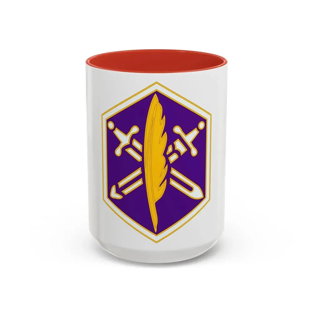 85 Civil Affairs Brigade 2 (U.S. Army) Accent Coffee Mug 15oz Red - Go Mug Yourself