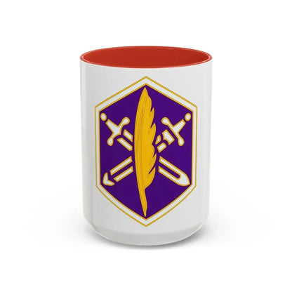 85 Civil Affairs Brigade 2 (U.S. Army) Accent Coffee Mug 15oz Red - Go Mug Yourself