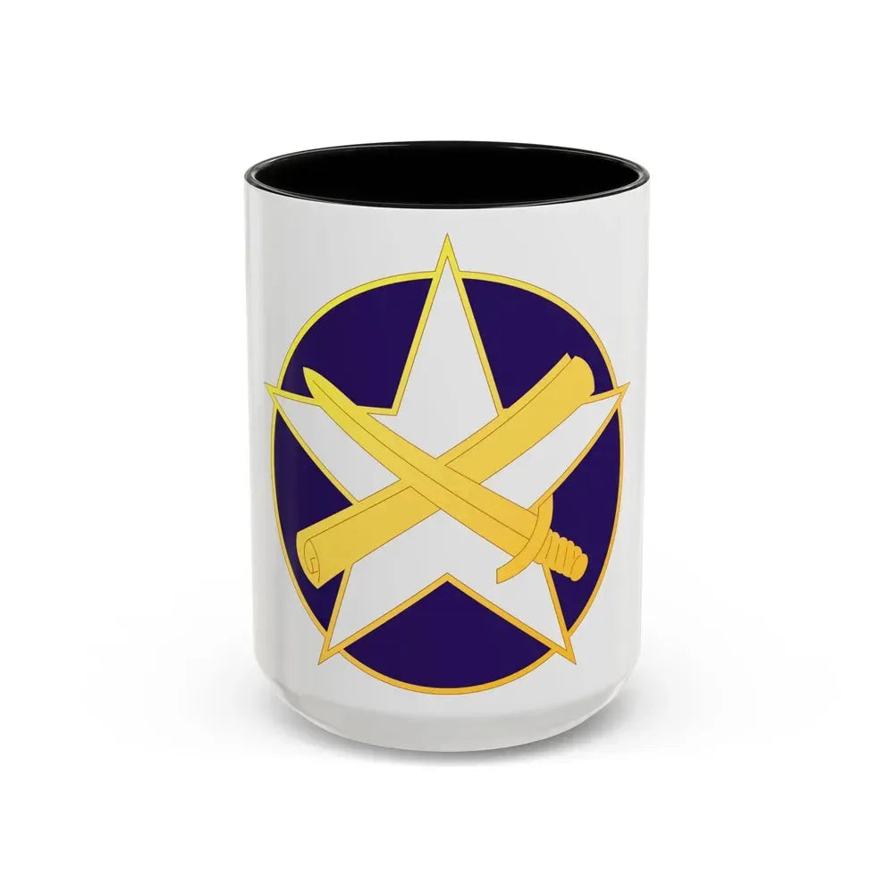 85 Civil Affairs Brigade (U.S. Army) Accent Coffee Mug 15oz Black - Go Mug Yourself