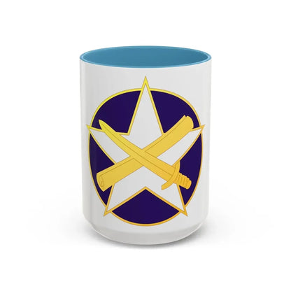 85 Civil Affairs Brigade (U.S. Army) Accent Coffee Mug 15oz Light Blue - Go Mug Yourself
