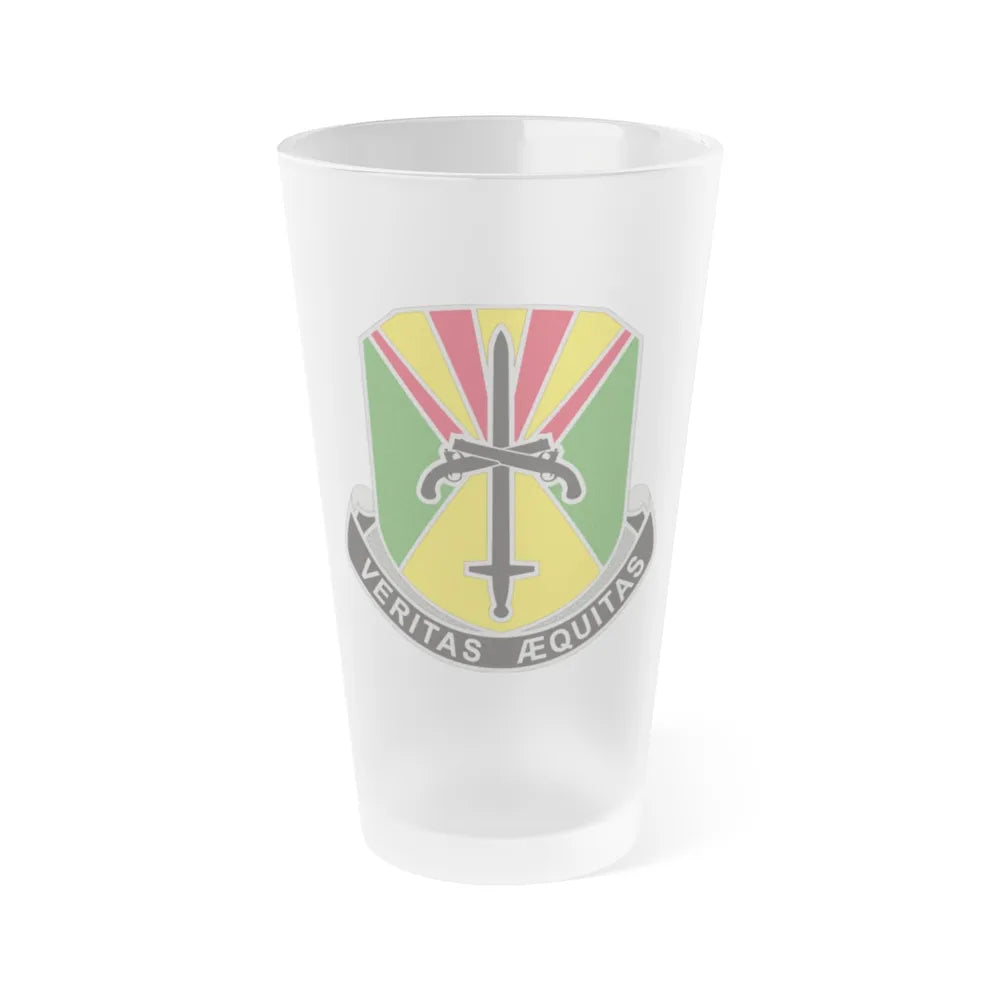 850 Military Police Battalion (U.S. Army) Frosted Pint Glass 16oz-Go Mug Yourself