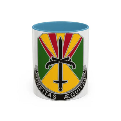 850 Military Police Battalion (U.S. Army) Accent Coffee Mug 11oz Light Blue - Go Mug Yourself