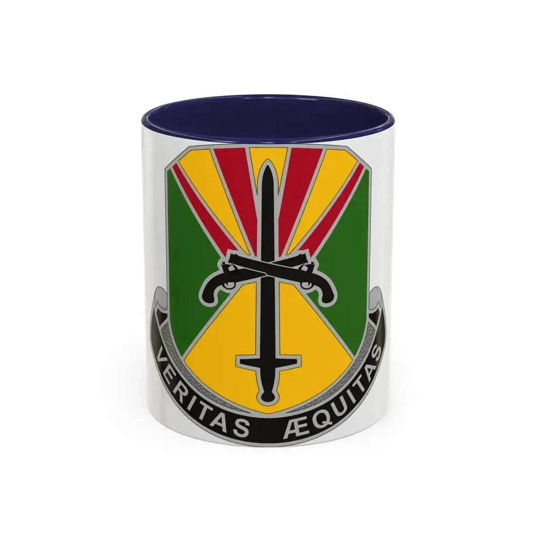850 Military Police Battalion (U.S. Army) Accent Coffee Mug 11oz Navy - Go Mug Yourself