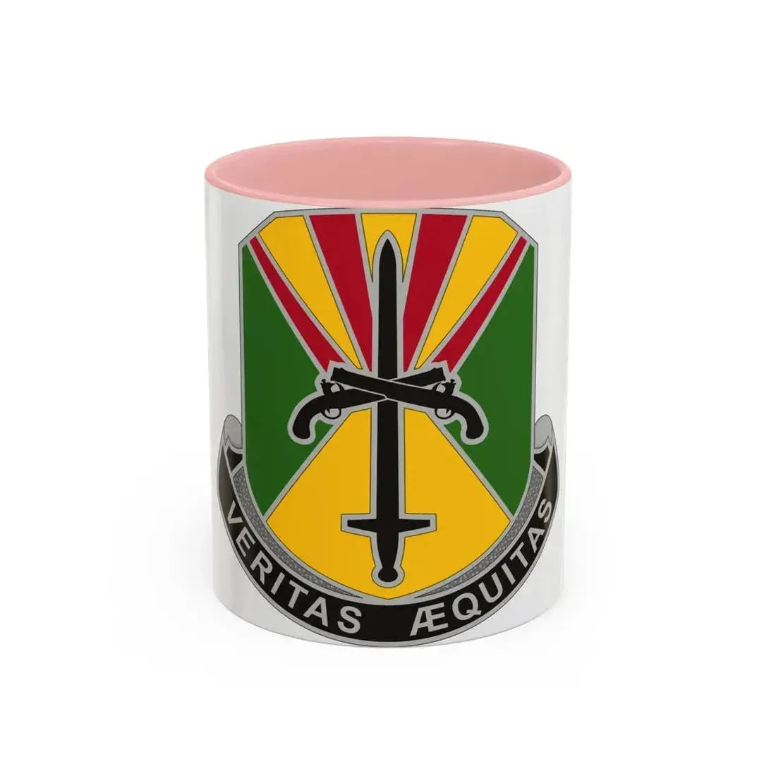 850 Military Police Battalion (U.S. Army) Accent Coffee Mug 11oz Pink - Go Mug Yourself