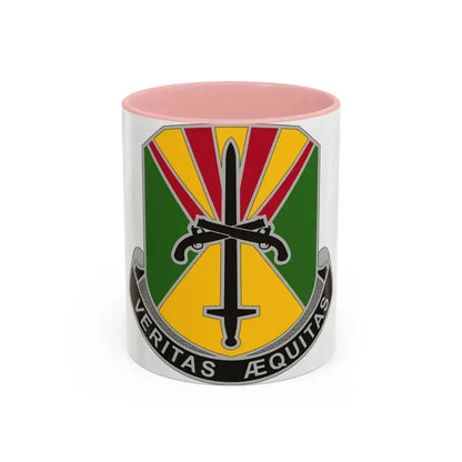 850 Military Police Battalion (U.S. Army) Accent Coffee Mug 11oz Pink - Go Mug Yourself